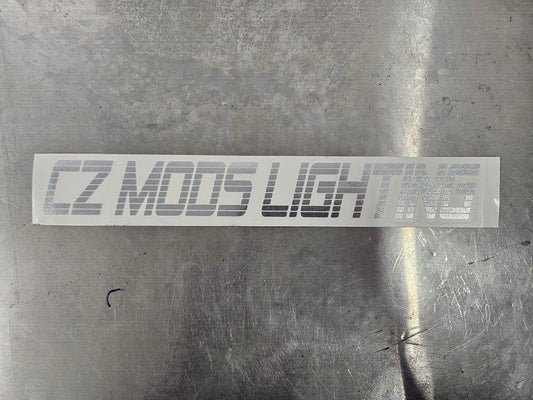 "CZ Mods Lighting" Decal Sticker